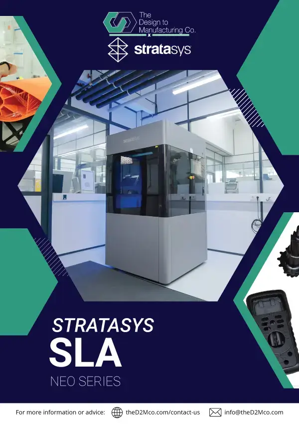 Stratasys Neo Series SLA 3D printer inside advanced lab