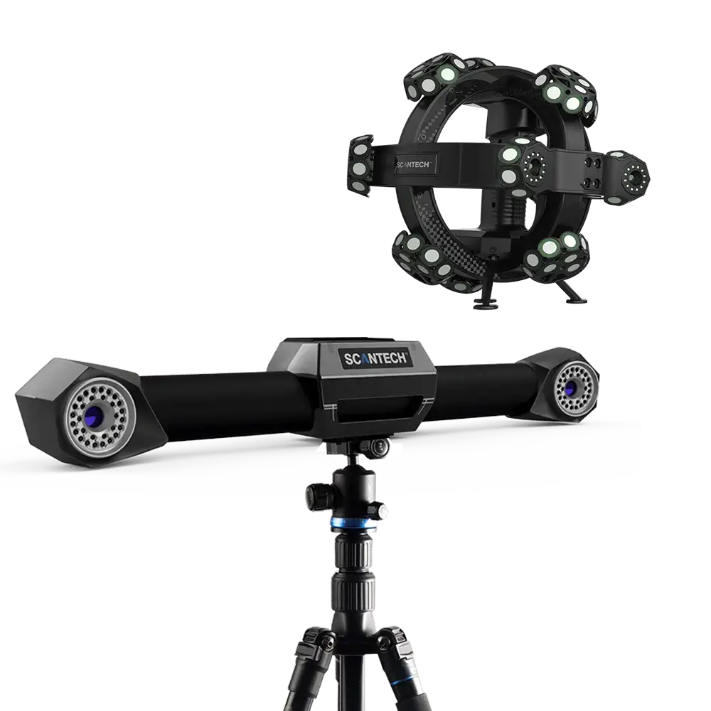 TrackScan-P Optical 3D Scanning System with Tripod Setup