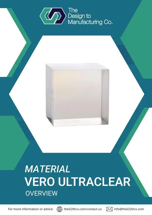 VeroUltraClear transparent PolyJet material for 3D printing