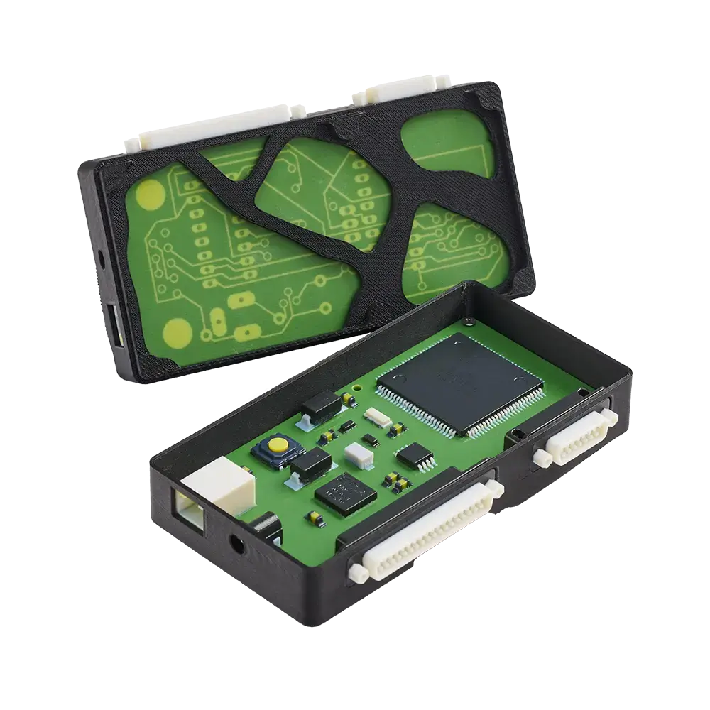 3D printed part using Antero 840CN03 PEKK-based FDM material with ESD protection