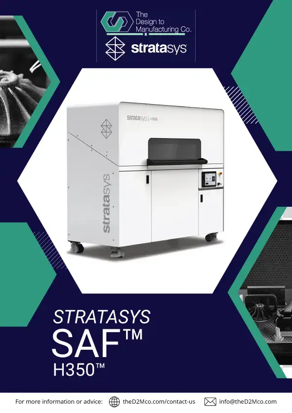 Stratasys H350 SAF 3D Printer Brochure Cover
