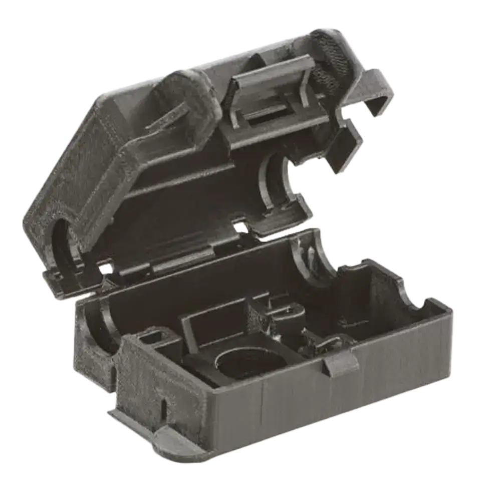 3D printed part using FDM Nylon 12 for strong, flexible, and durable industrial applications