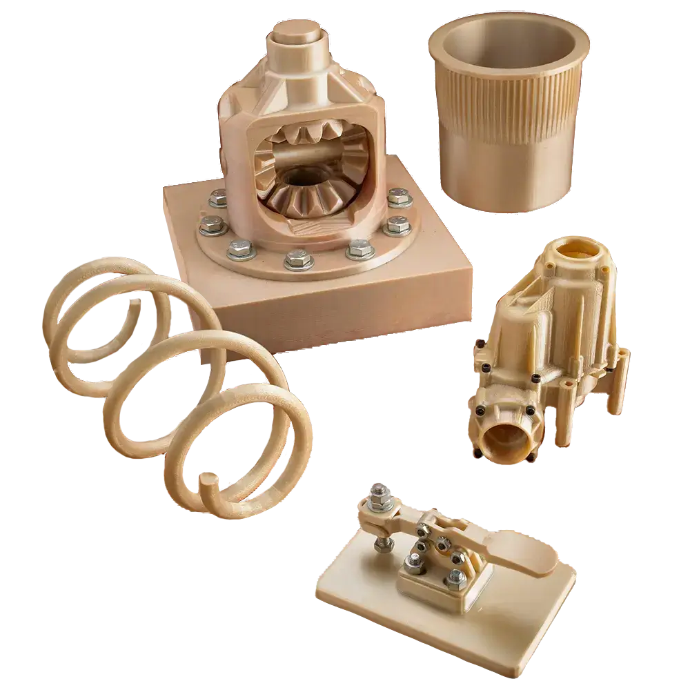 3D printed part using FDM PPSU/PPSF for high heat and chemical resistance