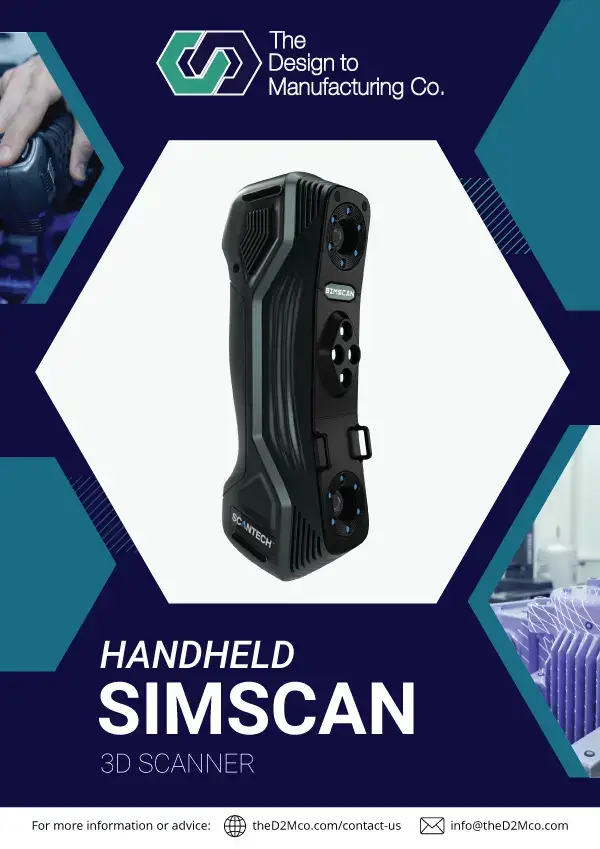 SIMSCAN handheld 3D scanner brochure front cover