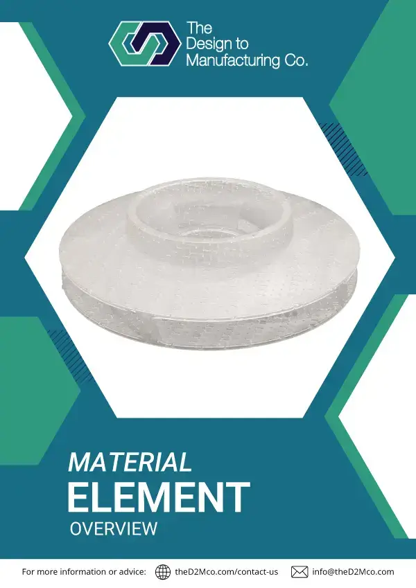 Investment casting info sheet cover for SLA material