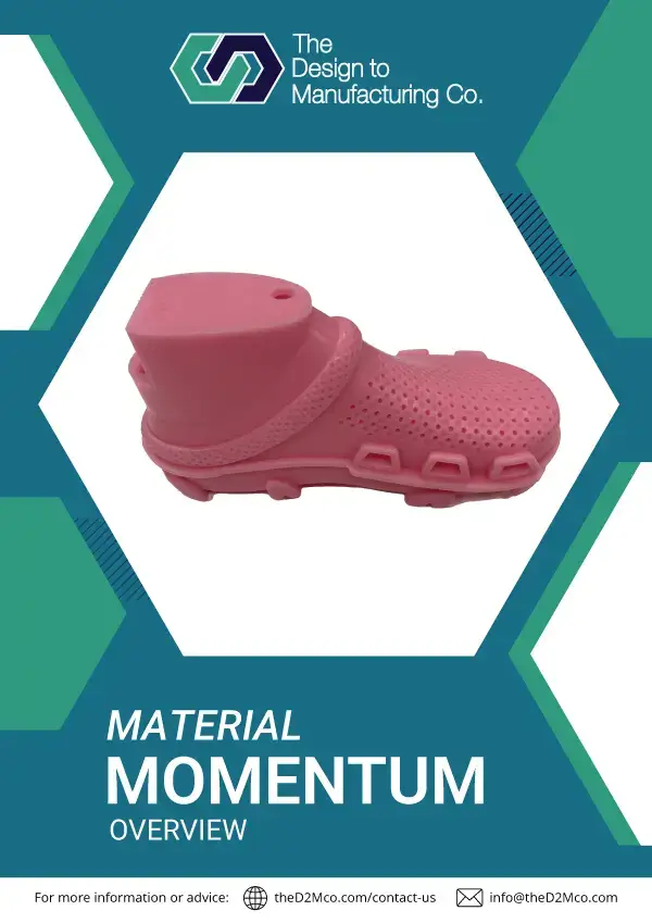 Momentum SLA material info sheet cover