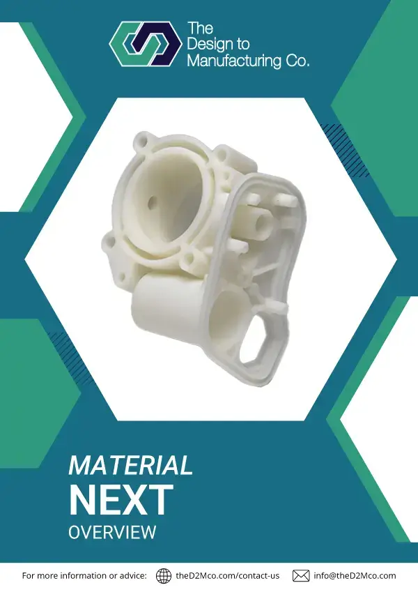 NEXT SLA material info sheet cover