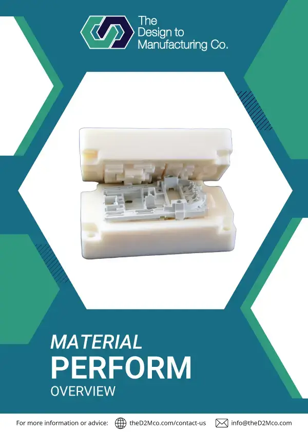 PerFORM SLA material info sheet cover