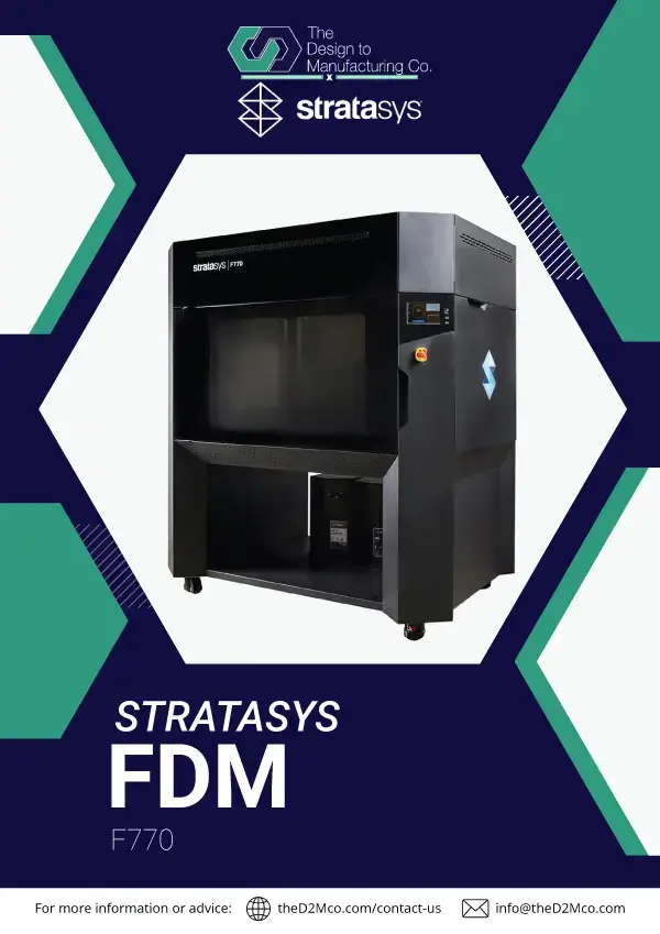 Cover of Stratasys F770 product brochure