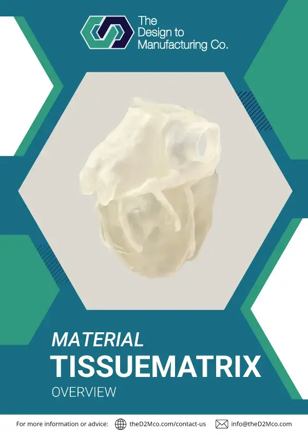 TissueMatrix ultra-soft PolyJet material info sheet cover