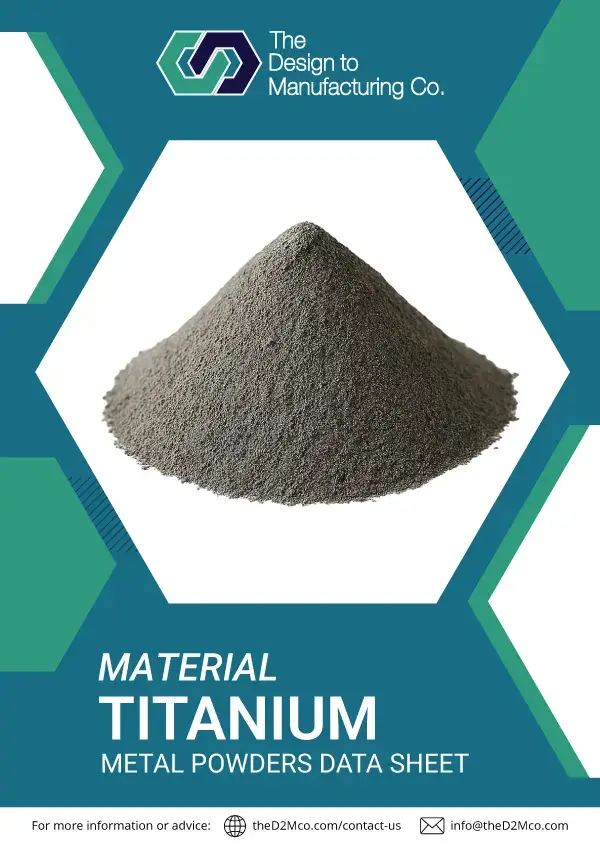 Titanium metal powder pile for additive manufacturing