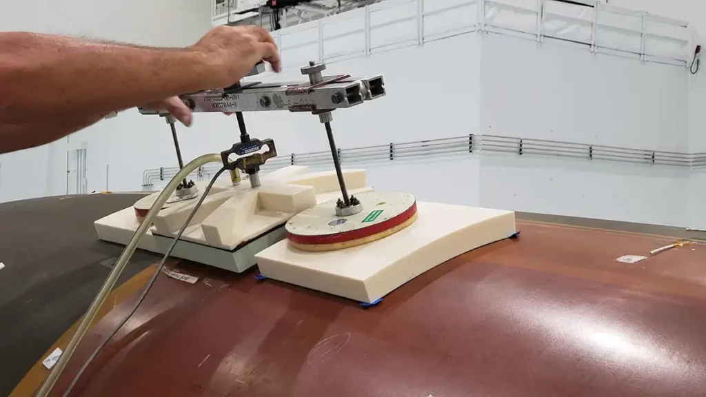 Additive manufactured tool testing on aerospace fuselage