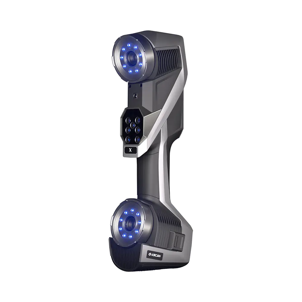 KSCAN-X 3D scanner shown front-on with dual laser heads
