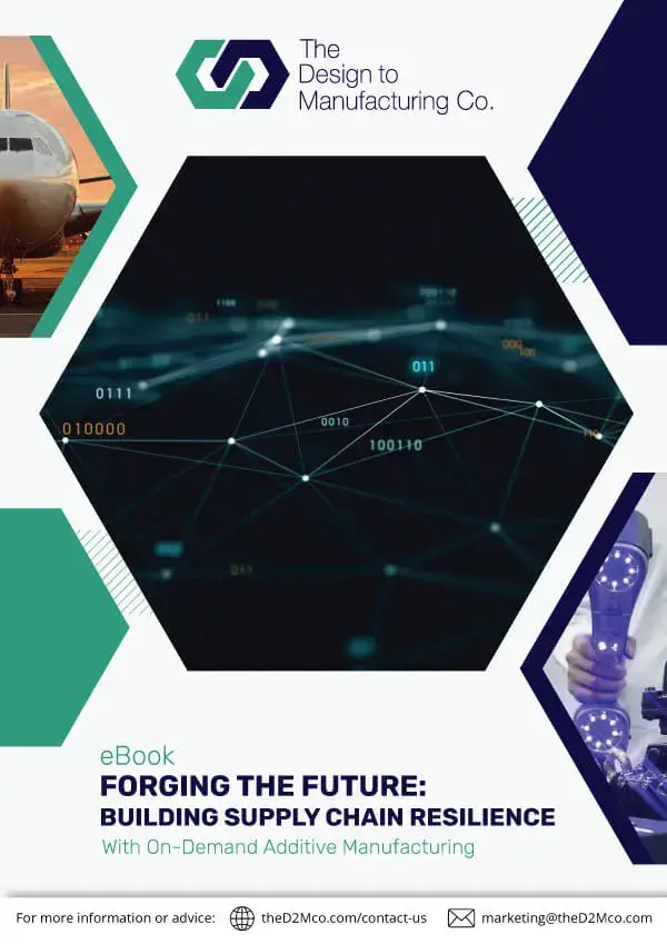eBook – Forging the Future: Building Supply Chain Resilience with on-demand additive manufacturing by theD2Mco